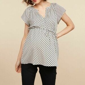 Motherhood maternity flutter sleeve top